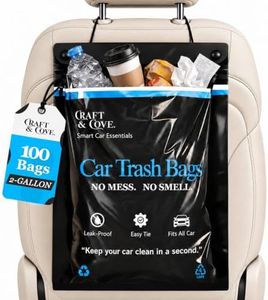 Car Trash Bags, Disposable Hanging & Stick-On Garbage Bags for Cars, SUV