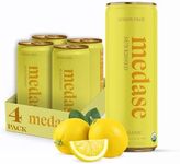 MEDASE Lemon Drop "Sun Kissed" Non-Alcoholic Mocktail (12oz 4 Pack) Authentic Taste, Healthy and Organic Drink, Alcohol Free Beverage, Low Calorie, Gluten Free, Vegan, GMO Free