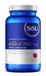 Sisu Ester-C 250mg Chewable Tablets, Berry, Naturally Sweetened Vitamin C with 24-hour Immune Support, Less Acidic, Better Absored & Rentained Than Other Forms of Vitamin C, Gluten Free & Vegan