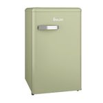 Swan Retro Under Counter Fridge with 77L Fridge Capacity, 13L Freezer Capacity, 1 Glass Shelf, 3 Door Shelves, 1 Salad Drawer, Green, SR11035GNE