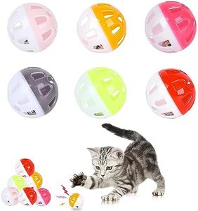 12 Pezzi Palline per Gatti,Palla Giocattolo per Gatti con Campana,Palline Giocattolo per Gatti in Plastica,Giocattolo per Gatti Jingle Bell Palle,Palline per Gatti per Gattini (12 Pezzi)