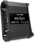 Stetsom Bravo HQ 400.4 - Multichannel Car Audio Digital Amp, 2 Ohms Stable - 400 Watts RMS 4 Independent Channels, Variable Crossover, Full Range, Car Stereo ds Bridge Speakers 400x4 RCA & High Input