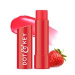 Dot & Key Barrier Repair Hydrating Lip Balm SPF 50 | Strawberry Red | Repairs Damaged Lip Barrier | High Tinted | 4.5 gm