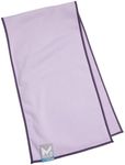 MISSION Dual Action Cooling & Drying Towel, Lilac/Loganberry - Cools Up to 6 Hours - Moisture & Sweat Absorbent - UPF 50 Sun Protection - Machine Washable