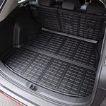 Xipoo Cargo Mat Compatible with 2019-2024 Toyota RAV4 Trunk Mat Cargo Liner Back Seat Protector Replacement for 2019-2024 Toyota RAV4 Accessories (Fit 2019-2024 Toyota RAV4, Trunk Mat+Backrest Mat)