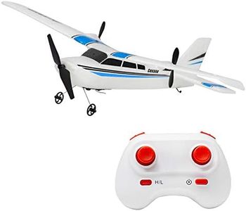 OTTCCTOY RTF RC Plane, Remote Control Airplane RC Plane with 2.4GHz 2 Chanel Control Plane Easy to Fly for Beginners Wingspan 350mm (Blue)