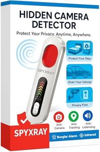 SPYXRAY 5-in-1 Hidden Camera Detectors, RF GPS Tracker Detector, Camera Detector Spy Camera Finder, Hidden Bug and Camera Detectors, Listening Device Detector, Portable Design, for Hotels & Car