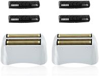 2 Pack Pro Shaver Replacement Foil and Cutters Compatible with andis 17150(TS-1)/17155/17200 Shaver ProFoil Lithium Replacement" Golden