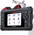 iCarsoft MT V6 Plus Motorcycle Scanner Diagnostic Tool, Motorbike All Systems Bidirectional Code Reader with Full Reset Services/Active Test/Auto Scan/Live Data,ABS Bleeding,Moto OBD+Car OBD Diagnosis