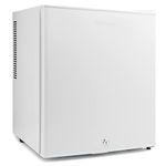 Subcold Aire30 LED Mini Fridge | 30L Table Top Model | Quiet Frost Free Fridge for Bedrooms & Hotels | Lockable with Solid door & interior LED light (White)