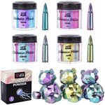 LET'S RESIN Chameleon Powder, Chameleon Mica Powder for Epoxy Resin, Pearl Pigment Powder for Painting,Soap Making, Bath Bombs, Candle Making,Slime