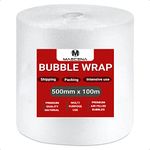 MAECENA Bubble Wrap For Moving House Bubble Wrap Roll of Bubble Wrap for Moving Houses, Easy Packing, Office and Industrial Use (500mm X100meter)