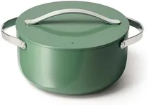 Caraway Nonstick Ceramic Dutch Oven Pot with Lid (6.5 qt, 10.5") - Non Toxic, PTFE & PFOA Free - Oven Safe & Compatible with All Stovetops (Gas, Electric & Induction) - Sage