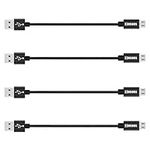 COSOOS 4 Short USB Micro Cables(9in