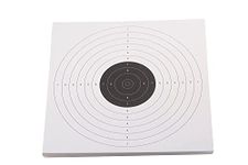 Generic 10M Air Pistol Targets (Hard Paper, White Card)-100Pc