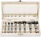 HPHOPE Forstner Bit Set 8Pcs - Forstner Bits for Wood, Wood Drilling with Storage Case