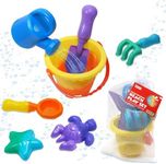 Kidzlane Color Changing Water Toy Set w/Mesh Drawstring Carry Bag | Pool, Beach & Outdoor Sand Toys | Ages 3+