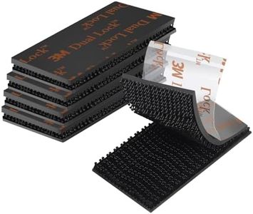 3M Dual Lock Fastener,1in x 2in 10pcs Reclosable Interlocking Tape Heavy Duty Adhesive Hook Lock Sticky Back Mushroom Mounting Tape,Black Color,for Indoor and Outdoor.