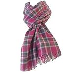 Purple Possum UK® Tartan Scarf Pink