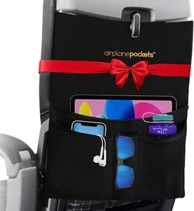Airplane Pockets Airplane Tray Table Cover with Pocket Organizer | Seat Back Organizer & Storage for Personal Items | Travel Accessories | Clean and Convenient Airplane Travel Essentials for Flying