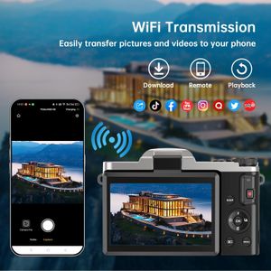 4K WiFi Vlogging Camera – 64MP Video, High-Resolution Content Creator