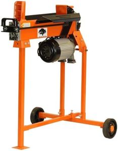 Forest Master FM5T-TC Electric Log Splitter 5 Ton - 9 Second Cycle Time - Pre-Filled Ready for Use - UKCA/CE Compliant - Includes Workbench, Guard and T Stand