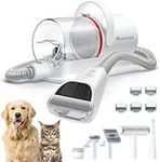 HomeRunPet Ultra Quiet Pet Vacuum, Suction 99% pet Hair, 6 Tool Grooming Kit, Anti Shedding, 1.85L Dust Cup, Home Grooming & Cleaning for Dogs, Cats, Others