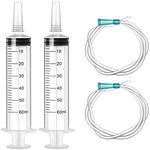 2 Pack Syringe 60 ml Plastic Syring