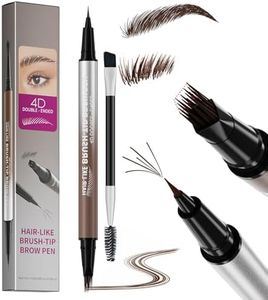 Erinde 2-in-1 Dual-Ended Microblading Augenbrauenstift, 4D Eyebrow Pencil mit 2 Spitzen, Wasserfest & Wischfest, Langanhaltende Farbe, Leichtes Auffüllen, Natürlich haarähnliche Brauen #03