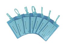 7-Pack Luggage Tags for Suitcases | Travel Tags for Luggage | Bag Tags | Flexible Travel ID | Luggage Labels for Suitcases, Baggage & Bags | Blue Luggage Tags