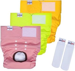 UNIPUP Reusable Female Dog Diapers Period Panties Washable Puppy Pee Pads with Adjustable Strap for Large Dogs in Heat and Incontinence