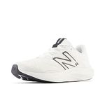 New Balance Women's DynaSoft Pro Run V2 Running Shoe, White/Silver Metalic, 10.5 M