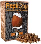 ReptiChip Reptile Bedding Loose Coconut Chip 12 Quart Coco Husk Substrate Mulch for Snake Habitat, Ball Python Terrarium, Turtle Tanks, Tortoise Enclosure