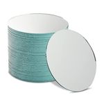 50-Pack of Small Round Mirrors for Crafts, 4-Inch Glass Tile Circles for Wall and Table Decor, Mosaics, DIY Home Projects, Decorations, Arts and Crafts Supplies