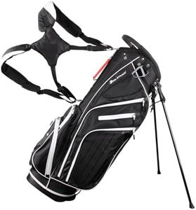 Orlimar SRX 14.9 Sac de golf léger avec support pour homme avec poche doublée en velours pour objets de valeur avec fermeture éclair imperméable rembourrée double sangle de transport
