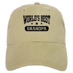 CafePress World's Best Grandpa Cap Unique Adjustable Baseball Hat