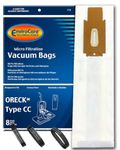 EnviroCare Replacement Micro Filtration Vacuum Bags for Oreck Type CC (8 Bags) and 3 Belts