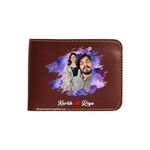 Innovative Gifts Personalised Photo Printed Wallet for Men (Brown)