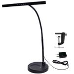 LED Piano Lamp Height Direction & Light Color Adjustable LED Light for Music Stand Upight Piano Grand Piano Home Study Office Wide Illumination with Timer Setting