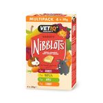 VETIQ Nibblots Treats Variety Pack with Added Vitamins & Soft Chewy Centre for Small Animals, 120 g (4 x 30 g)