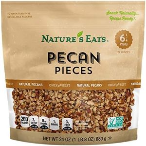 Nature's Eats Pecan Pieces, Natural, 24 Ounce