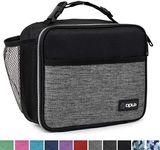 OPUX Lunch Box for Kids, Boys, Girls | Insulated Soft Lunch Bag for Men Women | Leakproof Reusable Durable Thermal Lunch Pail for School Work Office (Gray)