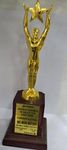Gift4All Star Memento Awards Golden Metal Trophy Size - 9 inch