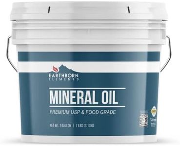 Mineral Oil (1 Gallon (7 lbs.)) by Earthborn Elements, Resealable Bucket, Food & USP Grade, for Cutting Boards, Butcher Blocks, Counter Tops, Wooden Utensils