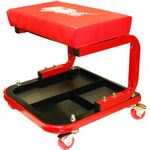 Rhyas Mechanics Seat Padded Stool Storage Tray Creeper Garage Workshop