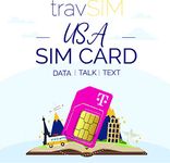 travSIM USA SIM Card | T-Mobile Network | 50GB Data at 4G/5G speeds | SIM for The USA has Unlimited National Calls & Texts | SIM Card USA 7 Days