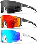 NSSIW Sports Sunglasses-Men Polarized Mens-Sunglasses: Running Sun Glasses Men Women Polarized UV Protection for Cycling