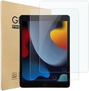 Hianjoo [2-Pack] Screen Protector Compatible with iPad 10.2" (2021/2020 / 2019 Model, 9th / 8th / 7th Generation), [HD Clarity] [9 Hardness] Tempered Glass Replacement for iPad 10.2 inch