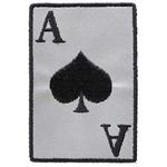 Reflective Ace Of Spades Patch - 2x3 inch