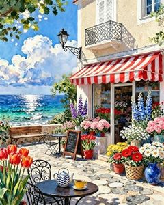 ZRIZQ Paint by Numbers Kit for Adults Beginner Landscapes,City Scape,16x20